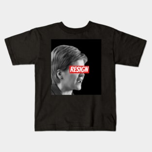 Nicola Sturgeon Must Resign SNP Scottish National Party Leader Kids T-Shirt